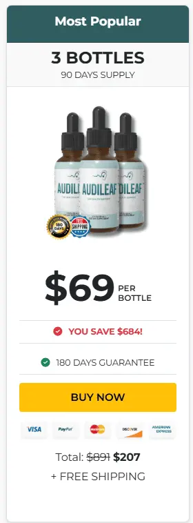 audileaf 3 bottles price